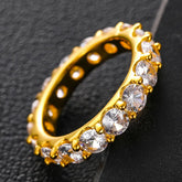 1 Row Moissanite Finger Ring